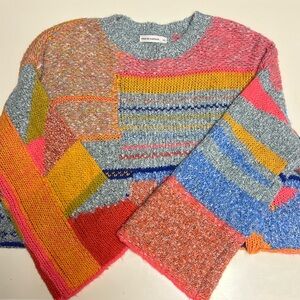 Boho Colorful Knitted Sweater